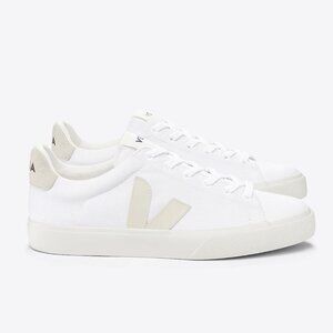 VEJA SNEAKERS: CAMPO CANVAS WHITE PIERRE